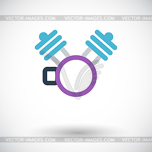 Motorcycle engine icon - vector image