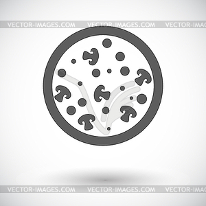 Pizza flat icon - vector clip art