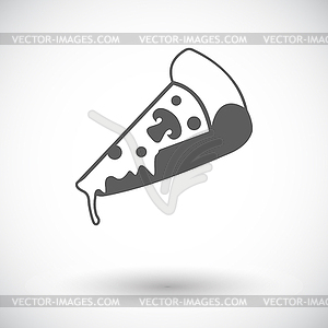 Pizza icon - vector image