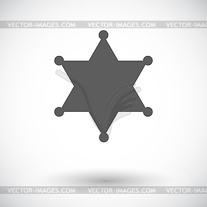 Police single icon - vector image