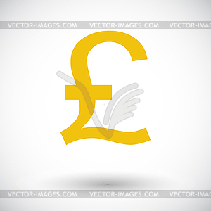 Pound sterling icon - vector clipart