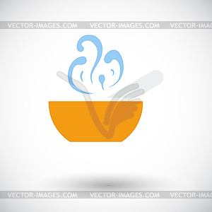 Суп значок - векторный эскиз