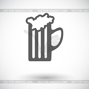 Beer flat icon - vector clipart