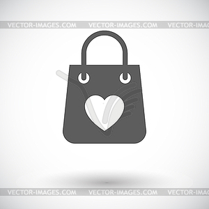 Bag store single icon - vector clipart