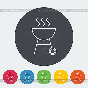 BBQ icon - vector clipart