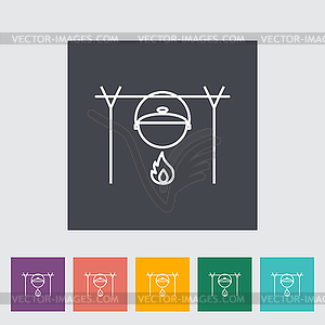 Pot icon - vector clipart