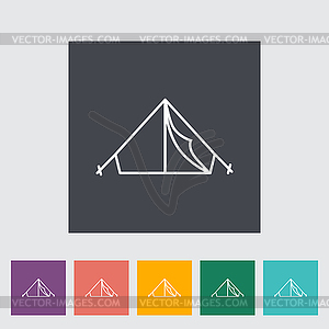 Tent icon - vector clipart