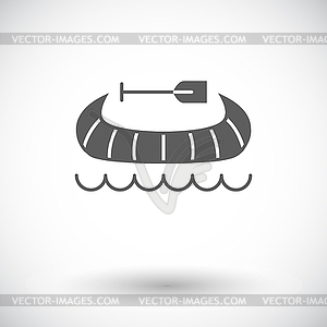 Canoe icon - vector image