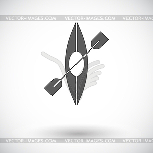 Canoe icon - vector clip art