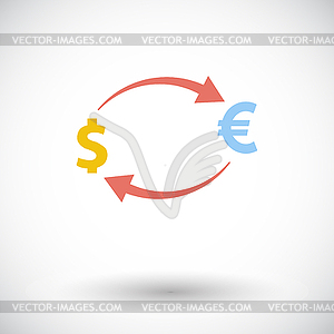 Currency exchange - vector image