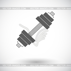 Dumbbell icon - vector clipart