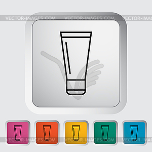 Tube icon - vector clipart