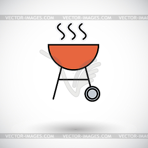 BBQ icon - vector image