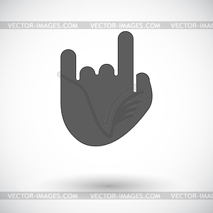 Rock and roll sign - vector clipart