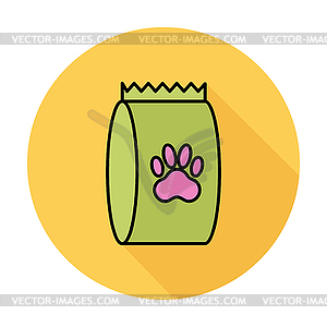 Pet food bag - vector image