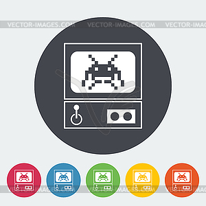 Retro Arcade Machine - vector clipart