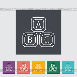 Blocks - color vector clipart