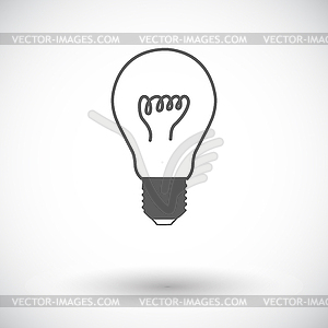 Bulb flat icon - vector clip art