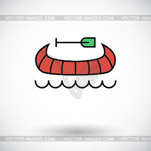 Canoe icon - vector clipart