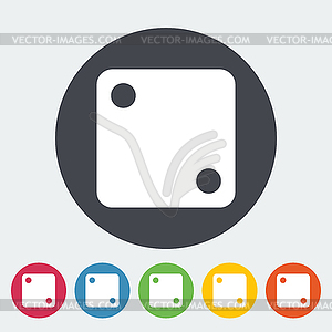 Craps icon - vector clipart