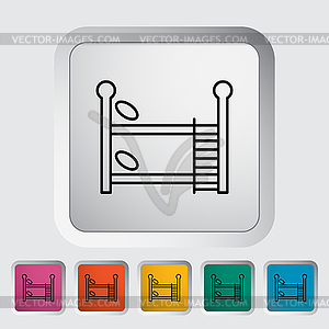 Bunk bed - vector clipart