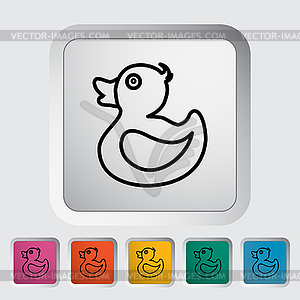 Duck icon - vector clip art