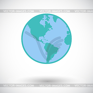 Earth icon - vector clip art