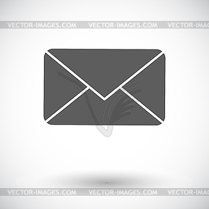 Envelope flat icon - vector clipart