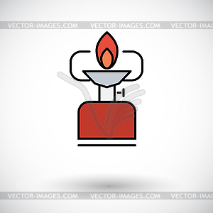 Camping stove - vector clip art