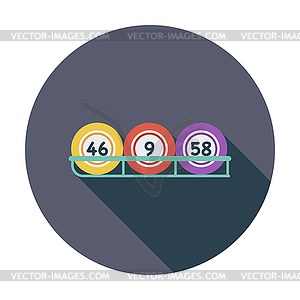 Keno icon - color vector clipart