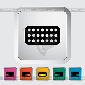 Contraceptive pills - vector image