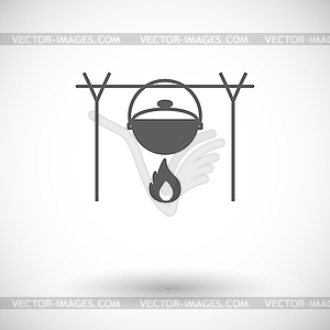 Pot icon - vector clipart