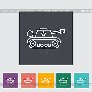 Tank toy - vector clip art