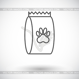 Pet food bag - vector clipart