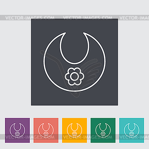 Bib icon - vector clipart