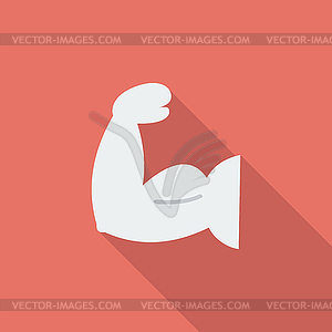 Icon of bodybuilding - vector image