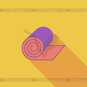 Camping mat - vector image