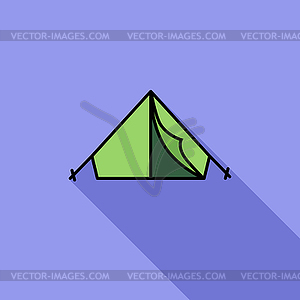 Tent icon - vector clip art
