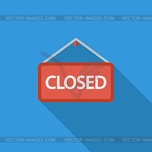 Closed Sign - vector clipart