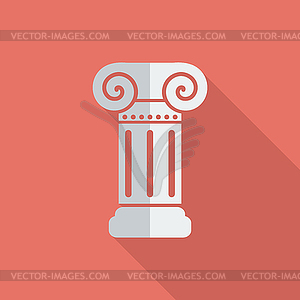 Column single icon - vector clipart