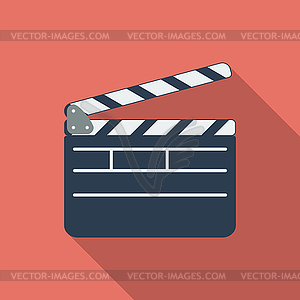 Director clapperboard icon - vector clipart