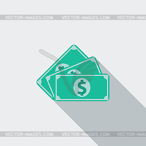 Dollar icon - vector clipart