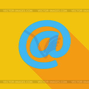 Email single icon - vector clip art