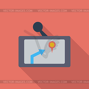 GPS navigator icon - vector image