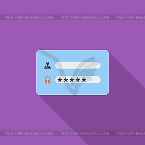 Login - vector clip art