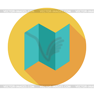 Map icon - vector EPS clipart