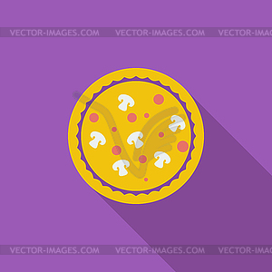 Pizza icon - vector clip art
