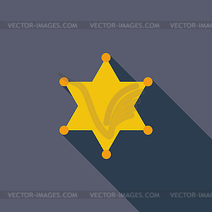 Police single icon - vector image