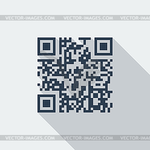 QR-код - рисунок в векторе