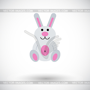 Rabbit toy - vector clipart